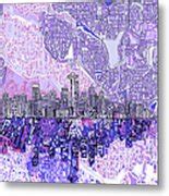 Seattle Skyline Abstract 3 Painting By Bekim M Fine Art America