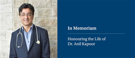 Honouring The Life Of Dr Anil Kapoor St Joseph S Healthcare Foundation