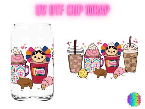 Cafecito Y Chisme Doll Uv Dtf Cup Wrap Bella Camila Accessories