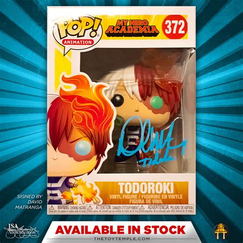 Funko Pop Todoroki My Hero Academia 372 Autographed Toy Temple