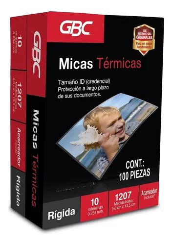 Mica Térmica Rígida Para Enmicar Gbc 10 Milésimas 100 Piezas Meses