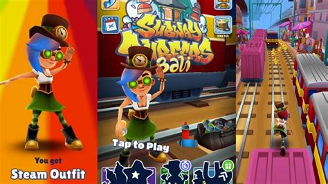 Subway Surfers Bali Unlocked Character Lucy With Steam Outfit