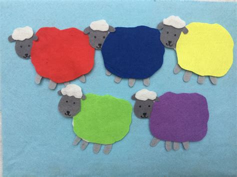 One Sheep Blue Sheep Felt Board Storyflannel Etsy Canada