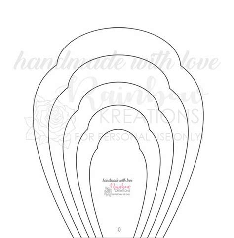 Paper Rose Template Printable Free Printable Paper Rose Template ...