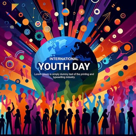 Premium PSD Youth Unity International Youth Day PSD Banner Design