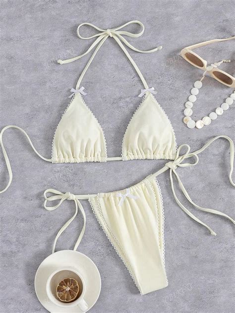 Maiô Feminino Moda Sexy Maiô Bikini de Duas Peças Bege Praia de