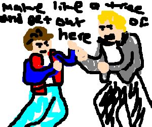 Marty McFly vs. Biff Tannen - Drawception