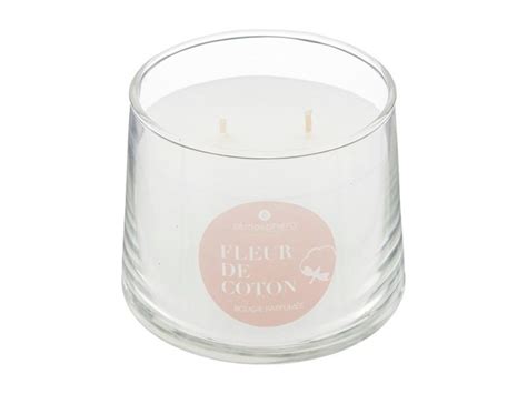 Bougie parfumée en verre izor 300g fleur de coton Conforama