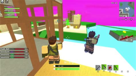 I Was Playing Fortblox On Roblox With My Friends I Tried To Beat My