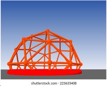 Vector Geodesic Dome Stock Vector Royalty Free Shutterstock