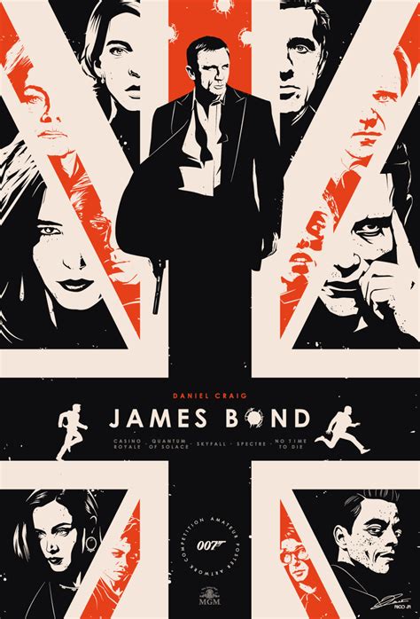 James Bond Legacy Poster Art Poster By Rico Jr