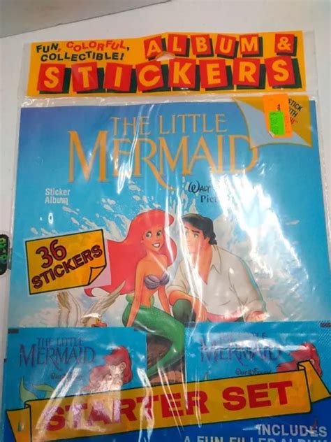 Disney S The Little Mermaid Sticker Album Diamond Collectible 1993 Vintage £36 13 Picclick Uk