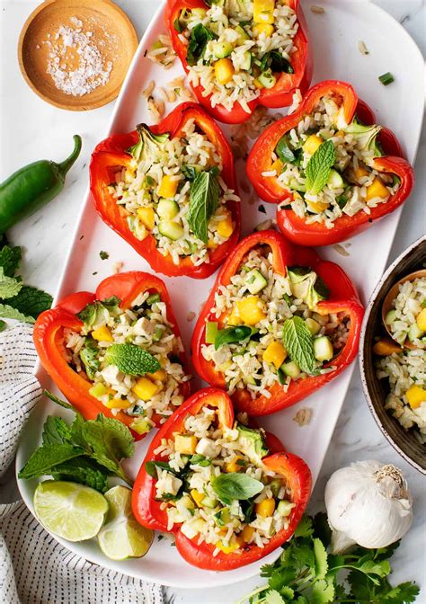 Coconut Rice Stuffed Peppers Recipe - Health Circulate