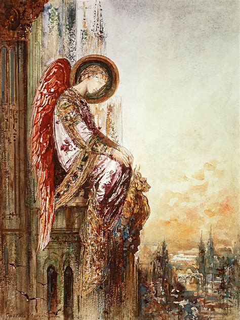 Viajante Anjo Gustave Moreau Impressão de arte