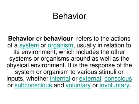 behavior powerpoint    id
