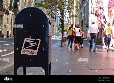 Mail box in New York City, USA, North America Stock Photo - Alamy