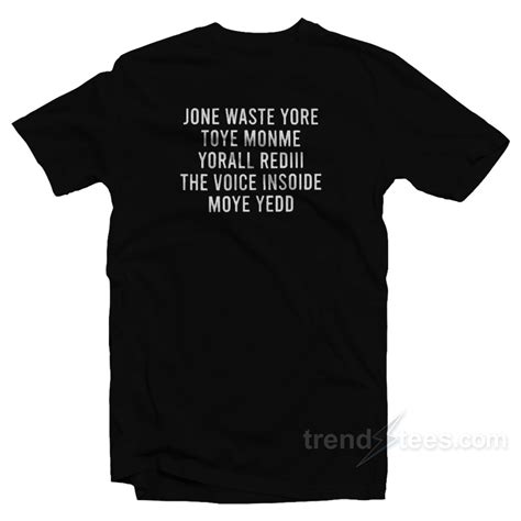 Funny Blink 182 I Miss You Lyrics T-Shirt - Trendstees.com