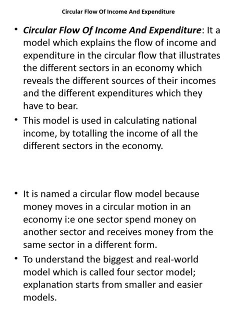 Circular Flow Of Income And Expenditure In Two Three And Four Sector Pdf Economies Economics