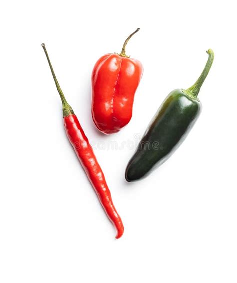 Hot Jalapeno Habanero And Chili Peppers Stock Photo Image Of