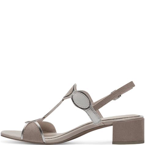 Marco Tozzi Womens Ankle Strap Sandal Nude Paul Byron Shoes Ireland