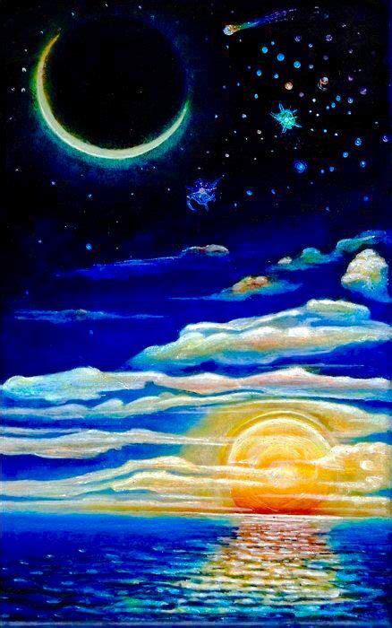 Moon And Stars Art