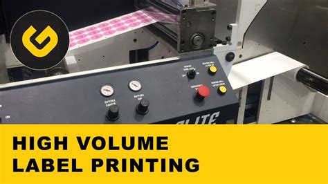 High Volume Roll To Roll Commercial Label Printing Machine YouTube