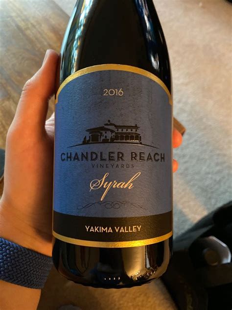 2016 Chandler Reach Vineyards Syrah Usa Washington Columbia Valley