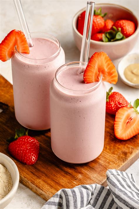 Strawberry Protein Shake All The Healthy Things