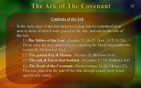 Ark Of The Covenant Bible Verses