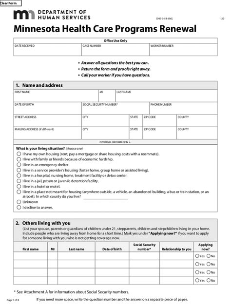 Form Mn Dhs Eng Fill Online Printable Fillable Blank