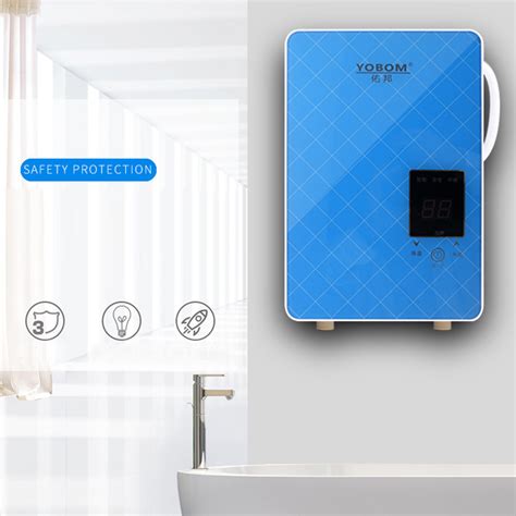 New 220V 50hz 4 8KW Instant Electric Water Heater Heating Tools Tankless Shower Screen Touch Hot