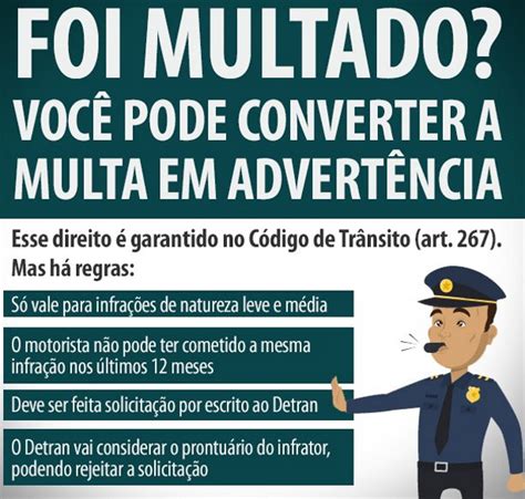 Como Converter Multa de Trânsito em Advertência Requerimento Detran 2022