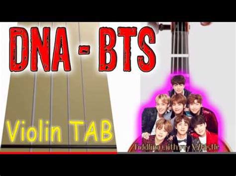 DNA BTS Violin Play Along Tab Tutorial