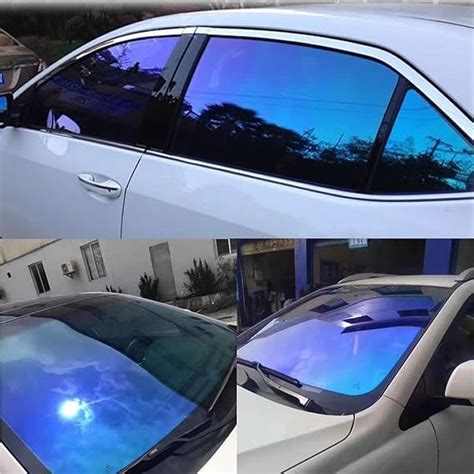 ASENDIWAY Chameleon Window Tint Film For Cars Car Window Tint Dark