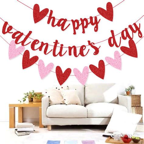 Outfmvch Valentines Day Decorations Valentine S Day Table Flag