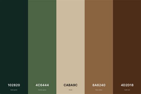 20 Brown Color Palettes With Names And Hex Codes Creativebooster