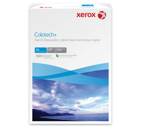 Бумага для цветной лазерной печати Xerox Colotech + А4, 120 г/м², 500л ...