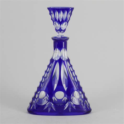 KARAFF glas Böhmen 1800 1900 tal Bukowskis