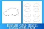 Free Printable Cloud Stencil Template ⋆ Love Our Real Life