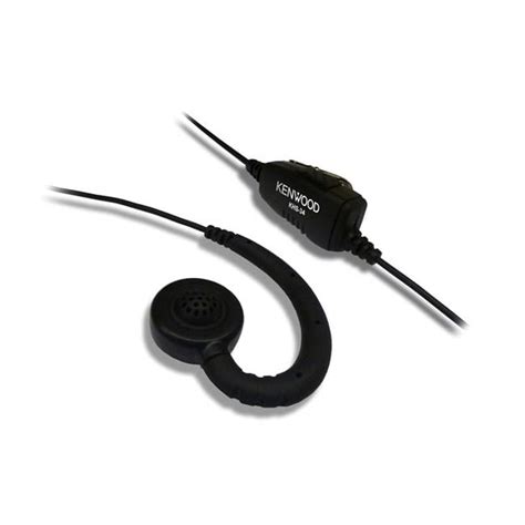 Kenwood C Ring Ear Hanger With Ptt And Mic Single Pin Black