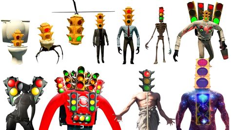 Niveles De Poder De Sem Foro Man Skibidi Toilet Traffic Light Man