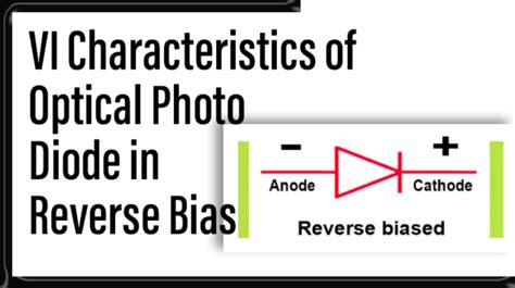 VI Characteristics of Optical Photo Diode in Reverse Bias - Pantech.AI