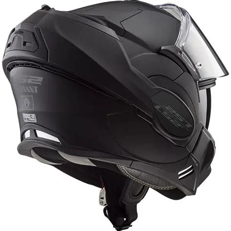 Casco Modulare Ls Ff Valiant Noir Con Mentoniera Ribaltabile Nero Opaco