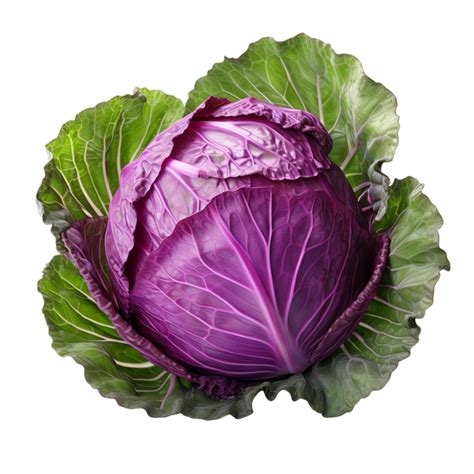 Ai Generated Red Cabbage Clip Art 35010220 Png