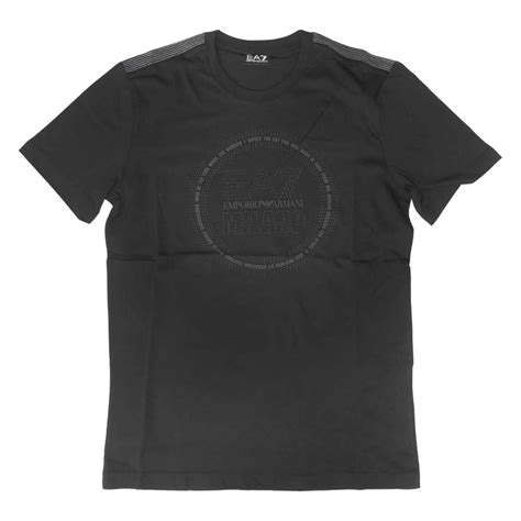 【楽天市場】emporio Armani エンポリオアルマーニ Ea7 メンズ クルーネックtシャツ 3dpt39 Pjtjz ブラック