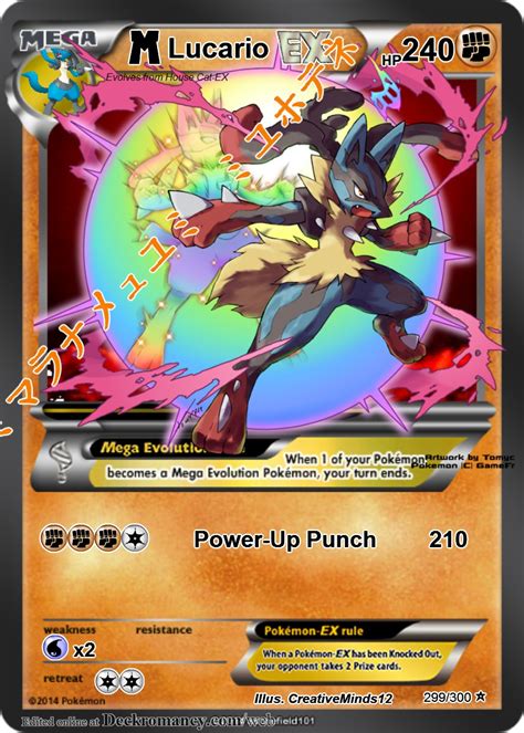 Mega Lucario Ex Deckromancer By Creativeminds12 On Deviantart