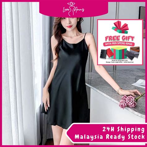 Women Lingerie Ribbon Lace Sexy Deep V Lingerie Sleep Dress Nightwear Home Wear Baju Tidur