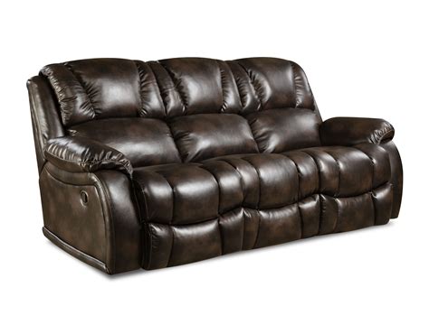 Home Motion Brahma Double Reclining Sofa With Power Chocolate Raleigh Same Day Delivery