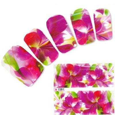 Tattoo Nail Art Blumen Aufkleber Nagel Sticker Justfox De Der