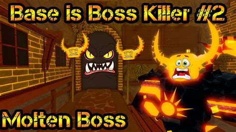 Base Is Boss Killer Molten Boss Roblox Tower Defense Simulator Youtube